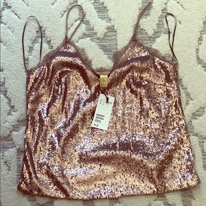 NWT H&M Sequin Top